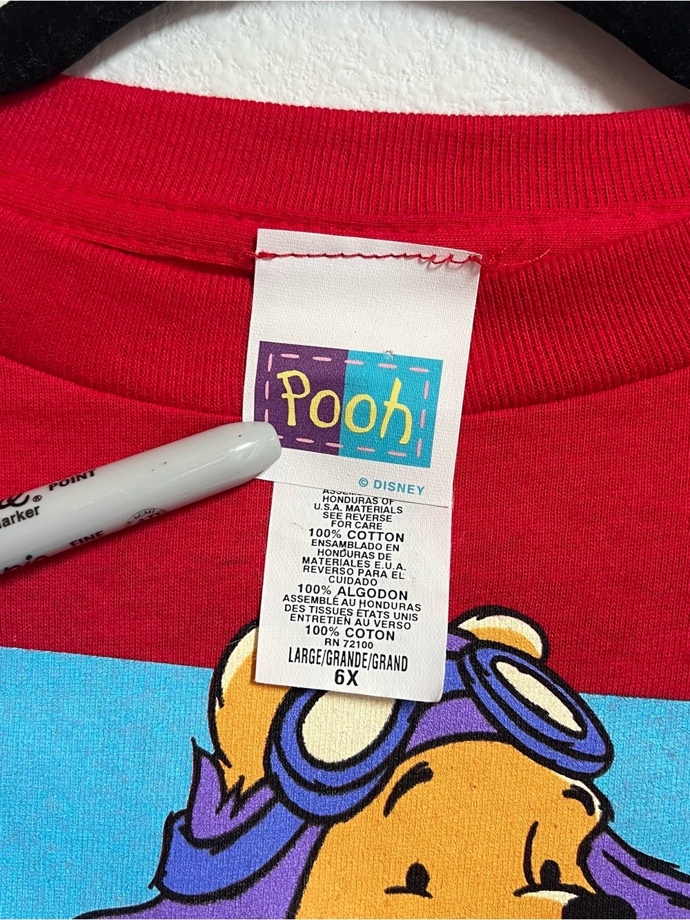 Vintage Disney Winnie The Pooh Airplane Kids T Shirt - Picture 5 of 7